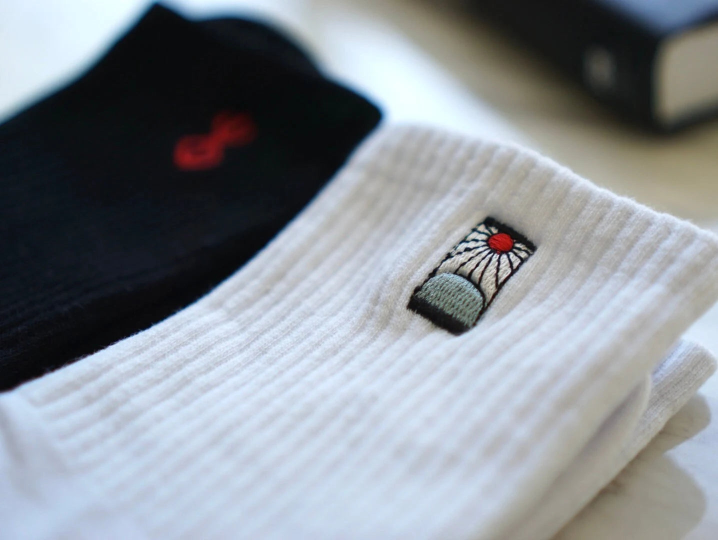 Anime Embroidered Socks | Best Anime Gifts for Him and Her | Akatsuki Cloud, Brand of Sacrifice, Hanafuda